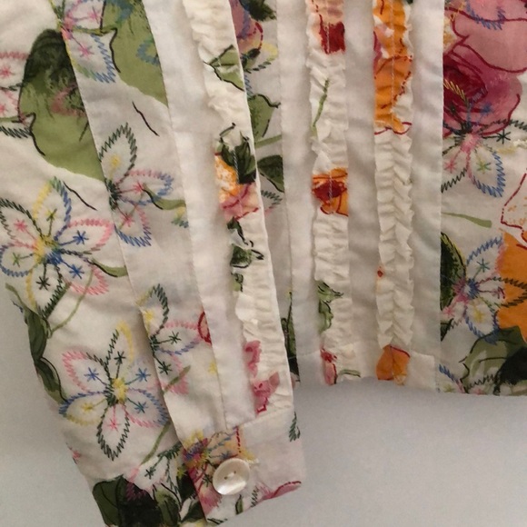 Coldwater Creek Floral Women’s Jacket Sz 14 - Picture 5 of 8